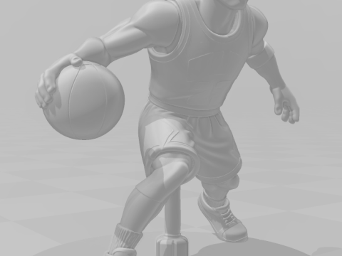 Bonecos estilo 3d manga anime estilo michael jordan caricato Modelo de impresión 3D