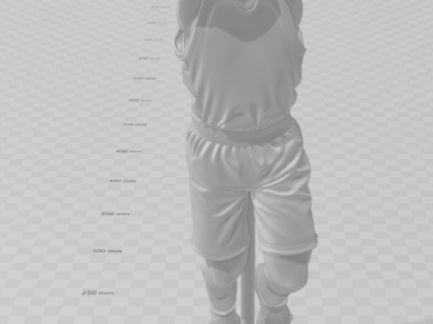 Bonecos 3d style manga anime oscar basketball brasil style caricato 3D Print Model