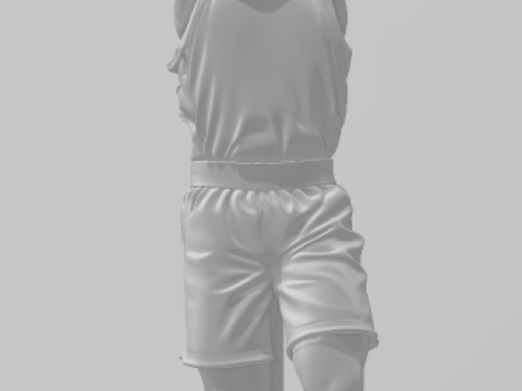 Bonecos 3d style manga anime oscar basketball brasil style caricato 3D Print Model