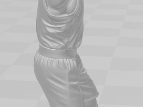 Bonecos 3d style manga anime oscar basketball brasil style caricato 3D Print Model