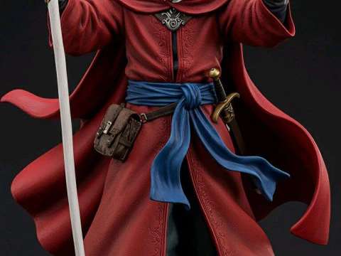 Bonecos 3d style manga anime mago magician style caricato 3D Print Model