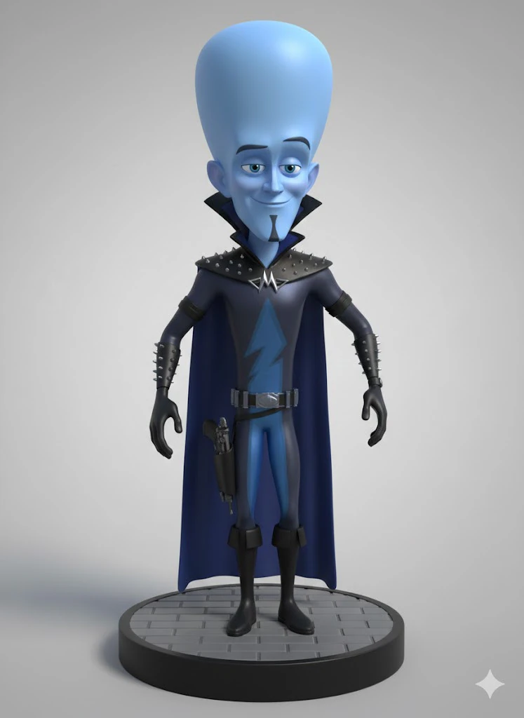 Bonecos 3d style manga anime megamint megamente style caricato 3D Print Model .c4d .max .obj .3ds .fbx .stl .blend 