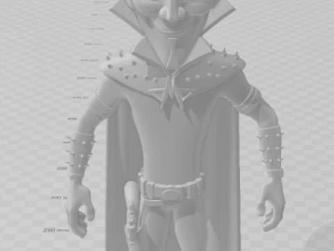 Bonecos 3d style manga anime megamint megamente style caricato 3D Print Model