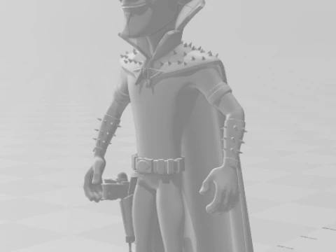 Bonecos 3d style manga anime megamint megamente style caricato 3D Print Model