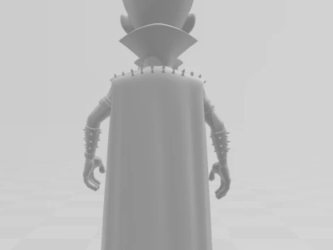 Bonecos 3d style manga anime megamint megamente style caricato 3D Print Model
