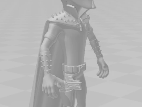 Bonecos 3d style manga anime megamint megamente style caricato 3D Print Model
