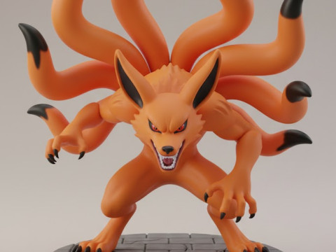 Bonecos 3d tarzı manga anime kurama naruto tarzı karikatür 3D Baskı Modeli