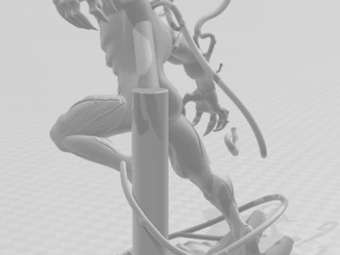 Bonecos 3d style manga anime spiderman carnificina style caricato 3D Print Model