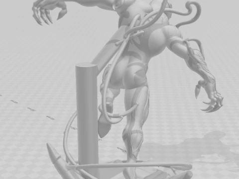 Bonecos 3d style manga anime spiderman carnificina style caricato 3D Print Model