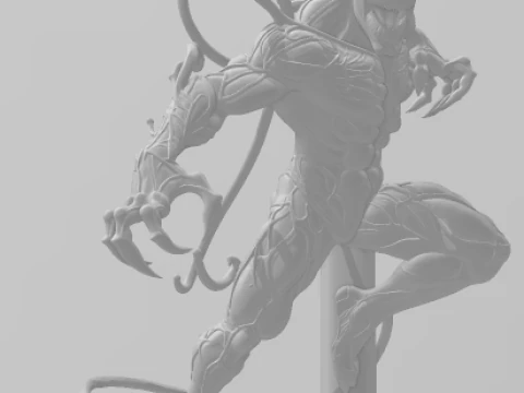 Bonecos 3d style manga anime spiderman carnificina style caricato 3D Print Model