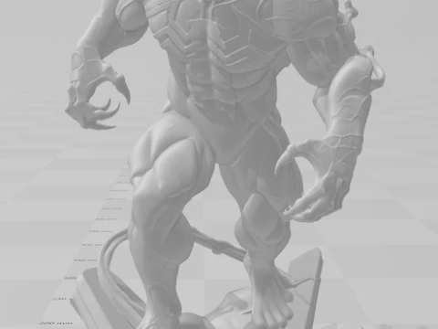 Bonecos 3d style manga anime spiderman venom style caricato 3D Print Model