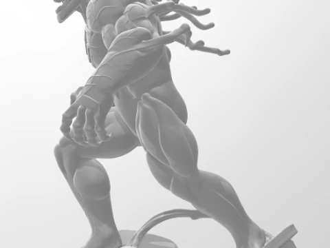Bonecos 3d style manga anime spiderman venom style caricato 3D Print Model