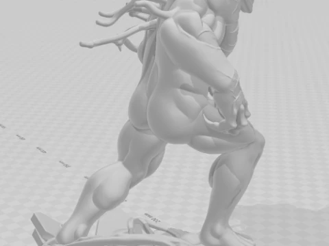 Bonecos 3d style manga anime spiderman venom style caricato 3D Print Model