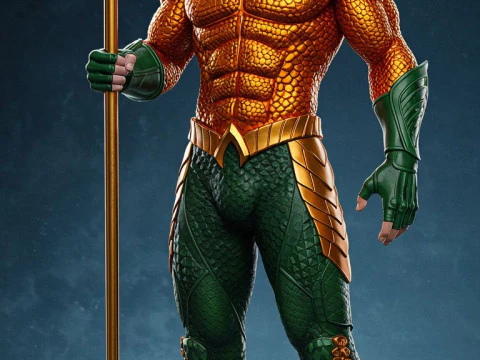Bonecos 3d style manga anime dc aquaman style caricato 3D Print Model