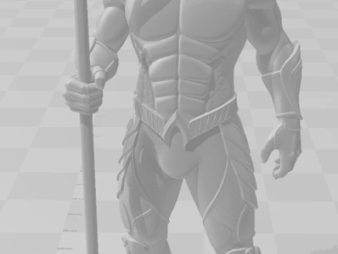 Bonecos 3d style manga anime dc aquaman style caricato 3D Print Model