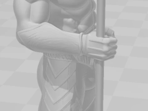 Bonecos 3d style manga anime dc aquaman style caricato 3D Print Model