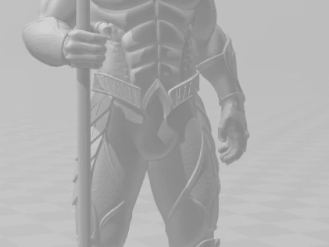 Bonecos 3d style manga anime dc aquaman style caricato 3D Print Model