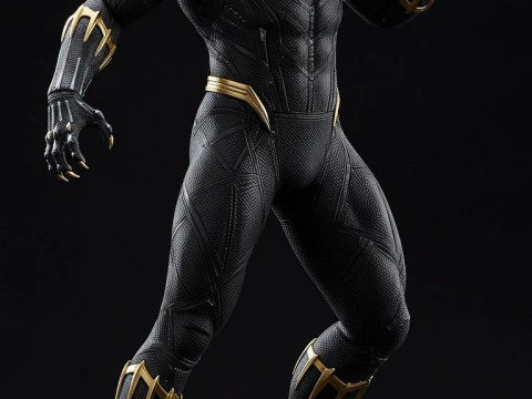 Bonecos 3d style manga anime black panther pantera negra style caricato 3D Print Model