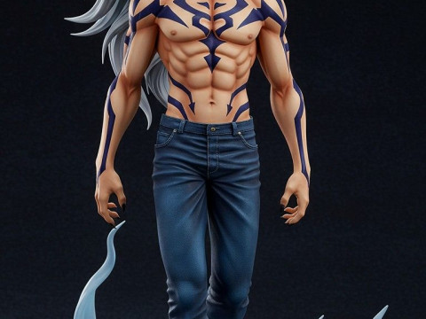 Bonecos 3d tarzı manga anime yusuke urameshi tarzı karikatür 3D Baskı Modeli