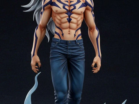 Bonecos estilo 3d manga anime yusuke urameshi estilo caricato Modelo de impresión 3D