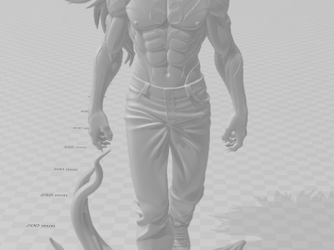 Bonecos estilo 3d manga anime yusuke urameshi estilo caricato Modelo de impresión 3D