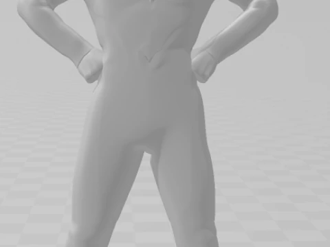 Bonecos 3d style manga anime ultraman style caricato 3D Print Model