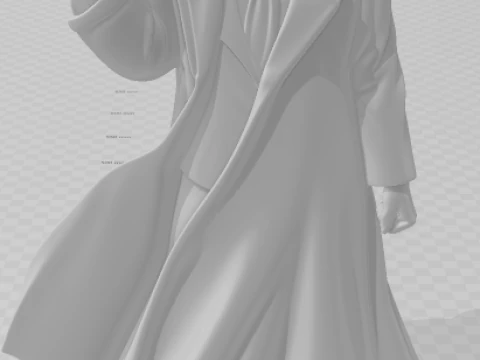 Bonecos 3d style manga anime Questo style caricato 3D Print Model