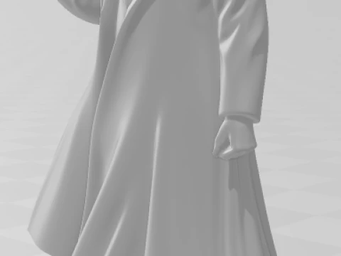 Bonecos 3d style manga anime Questo style caricato 3D Print Model