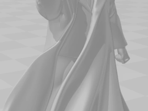 Bonecos 3d style manga anime Questo style caricato 3D Print Model