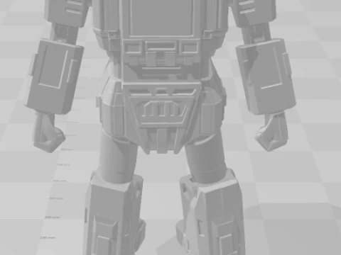 Bonecos 3d style manga anime jaspion daileon style caricato 3D Print Model