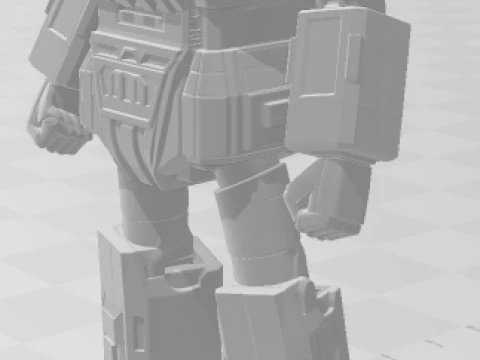 Bonecos 3d style manga anime jaspion daileon style caricato 3D Print Model
