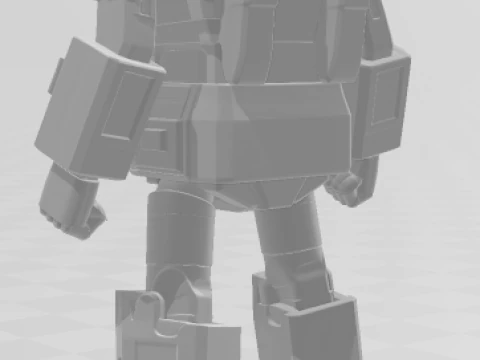 Bonecos 3d style manga anime jaspion daileon style caricato 3D Print Model