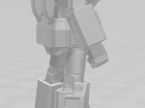 Bonecos 3d style manga anime jaspion daileon style caricato 3D Print Model