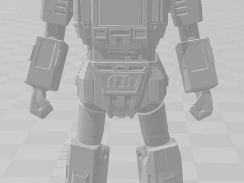 Bonecos 3d style manga anime jaspion daileon style caricato 3D Print Model