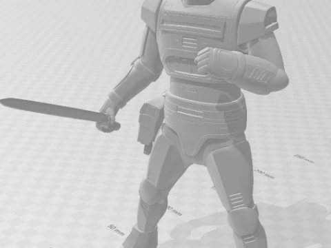Bonecos 3d style manga anime jaspion style caricato 3D Print Model