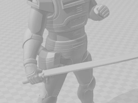 Bonecos 3d style manga anime jaspion style caricato 3D Print Model
