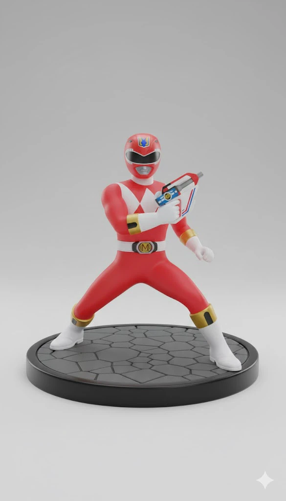 Bonecos 3d style manga anime esquadrao changeman style caricato 3D Print Model .c4d .max .obj .3ds .fbx .stl .blend 