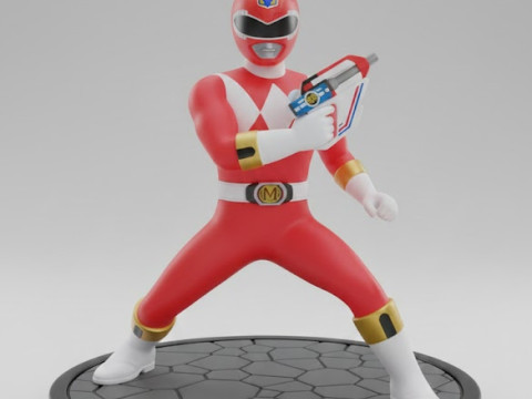 Bonecos 3d tarzı manga anime esquadrao changeman tarzı karikatür 3D Baskı Modeli