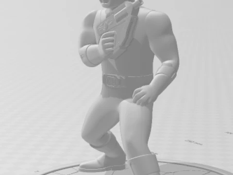 Bonecos 3d style manga anime esquadrao changeman style caricato 3D Print Model