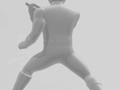 Bonecos 3d style manga anime esquadrao changeman style caricato 3D Print Model