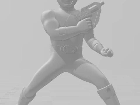 Bonecos 3d style manga anime esquadrao changeman style caricato 3D Print Model
