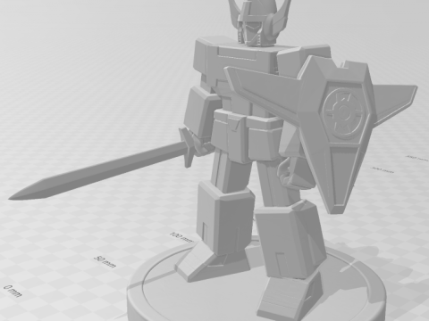 Bonecos style 3d manga anime esquadrao changeman changerobo style caricato Modèles 3D en vedette