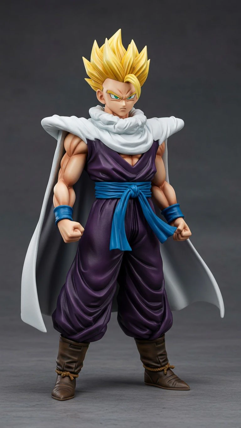 Bonecos 3d style manga anime dragonball gohan style caricato 3D Print Model .c4d .max .obj .3ds .fbx .stl .blend 