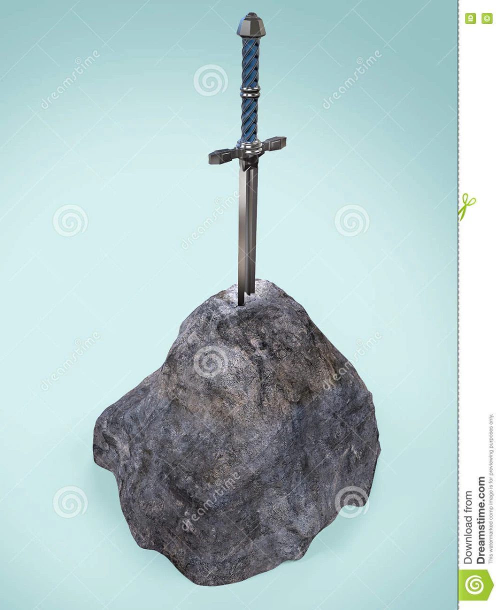 Bonecos 3d style manga anime sword excalibur style caricato 3D Print Model .c4d .max .obj .3ds .fbx .stl .blend