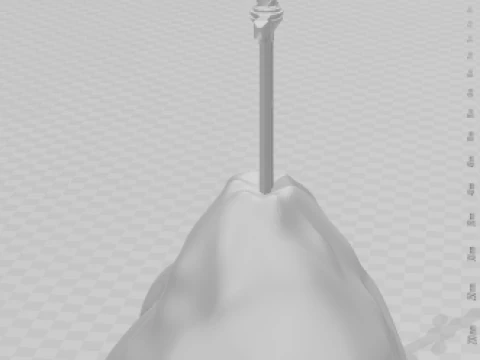 Bonecos 3d style manga anime sword excalibur style caricato 3D Print Model