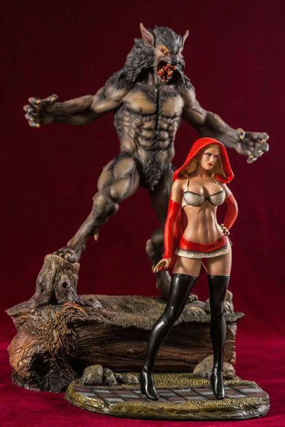 Bonecos estilo 3d manga anime Caperucita Roja y el lobo feroz lobo mau estilo caricato Modelo de impresión 3D .c4d .max .obj .3ds .fbx .stl .blend