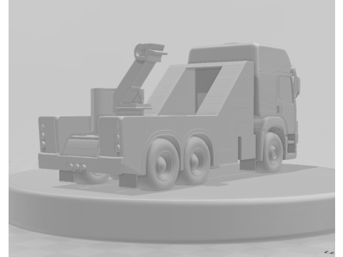 Bonecos estilo 3d manga anime town truck volks guincho estilo caricato Modelo de impresión 3D