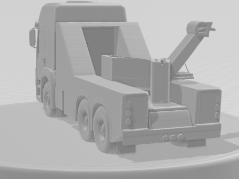 Bonecos estilo 3d manga anime town truck volks guincho estilo caricato Modelo de impresión 3D