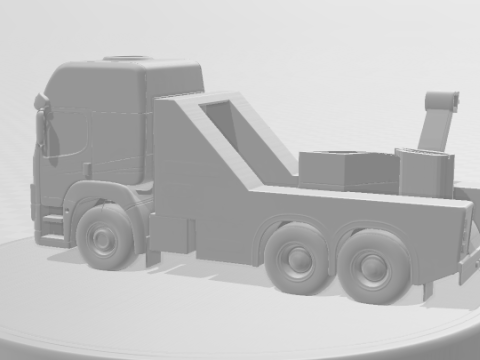 Bonecos estilo 3d manga anime town truck volks guincho estilo caricato Modelo de impresión 3D