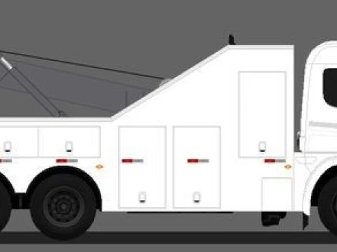 Bonecos 3d style manga anime town truck scania guincho style caricato 3D Print Model